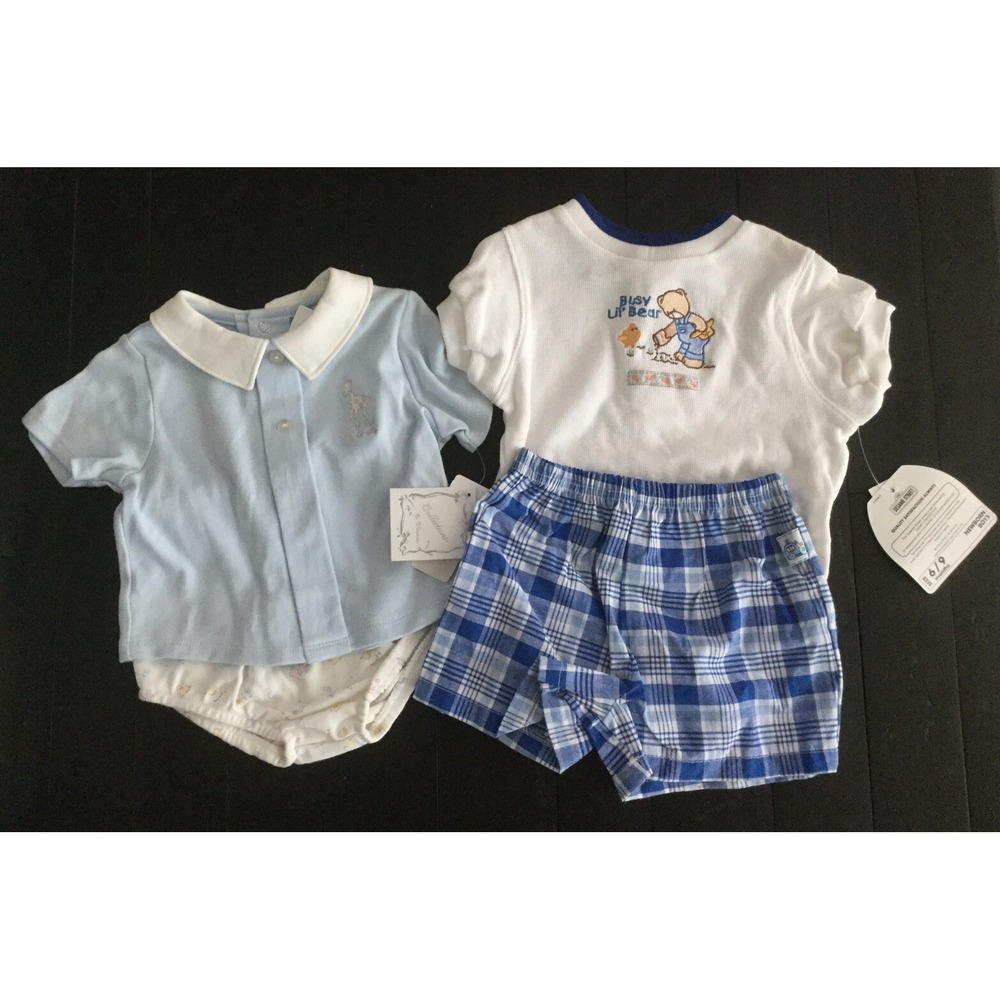 NWT Infant Boy Lot Of 2 Outfits 6-9m New (Z25)